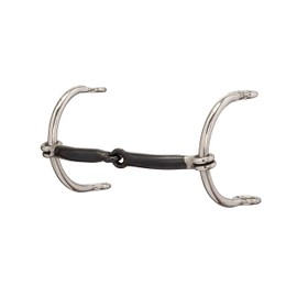 Weaver Leather Gag Bit, Smooth Sweet Iron Snaffle Mouth, Steel, 5"