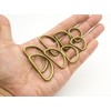 ZoloAJay 40pcs Mix 4 sizes D Rings Welded Strong Metal