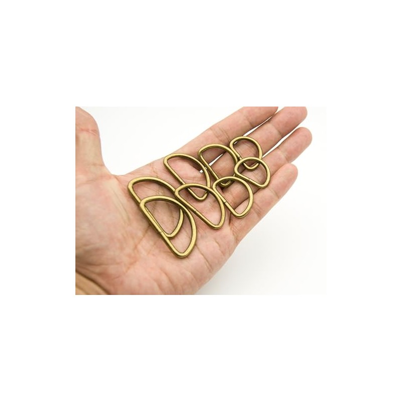 ZoloAJay 40pcs Mix 4 sizes D Rings Welded Strong Metal