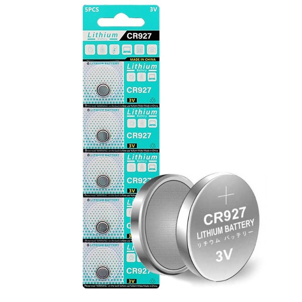 Cotchear 5pcs/Pack CR927 Coin Battery 3V Lithium Cell Button Battery ECR927 5011LC DL927 BR927 KCR927 LM927 CR927 Button Batteries for Watch Toy Remote