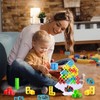 FMKLDENA Pack of 48 Tetra Tower Game, Tetris Balance Toy