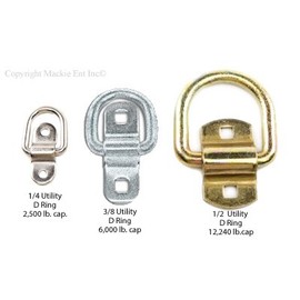 Heavy Duty Tie Down D-Ring 12,240 lb. Capacity Tiedowns 20 Pack