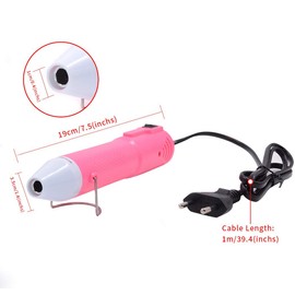 mofa Mini Heat Gun Electric 150 W Mini Shrink Heat Tool Embossing Heat Tool Mini Hot Air Gun DIY Tool (Pink)