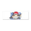 CafePress Christmas Shark Car Magnet 10 X 3 10" x