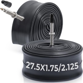 MetersGod 2 Pcs, 27.5 x 1.75 / 1.95 / 2.0 / 2.10 / 2.125 Bicycle Tube, 27.5 x 1.75 - 2.125 Bicycle Tire, Presta Valve 48mm Butyl Rubber, Suitable for Mountain Bikes, Cross Bikes, City Bikes, MGN015