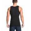 Comfneat Men's 6-Pack Ribbed Tank Tops Cotton Comfy Fit Undershirts