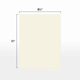 LUXPaper 8.5" x 11" Cardstock | Letter Size | Natural | 80lb. Cover | 500 Qty