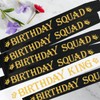 SKJIAYEE 7 Pcs Birthday King Sash and Birthday Squad Sashes