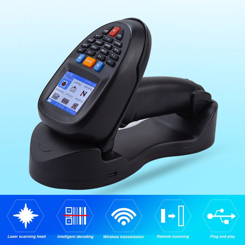 Wireless Barcode Scanner 2.4GHZ Scan Recognition USB Handheld 1D Bar