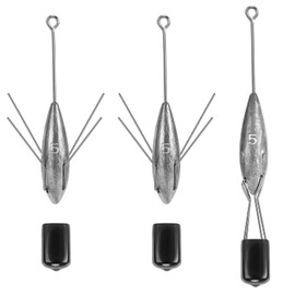 VEPEPE 2pcs/5oz High Performance Long Tail Fishing Weights Saltwater Surfcasting Lead Beach Sea Ocean Sand Fishing Spider Lead for Catfish, Saltwater, Ocean, Surfcasting and Beach Adventures