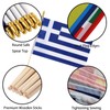 GSYLPFT 12 Pack Greece Flags on Sticks Greek Small Mini