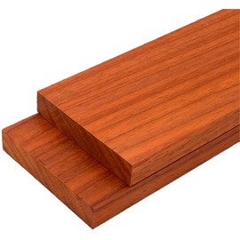 Barrington Hardwoods Padauk Lumber Board - 3/4" x 3" (2 Pieces) (3/4" x 3" x 12")