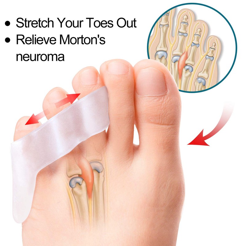 Povihome 10 Pack Pinky Toe Separator and Protectors, Triple Gel