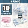 HIBAG Vacuum Storage Seal Bags, 10 Jumbo Space Saver Vacuum