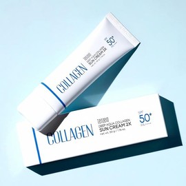 Deep Aqua Collagen Sunscreen 50g Summer Cosmetics UV Blocker Skin Moisturizer Protection Solution Skin Cash on Delivery or Pay upon Order / 딥아쿠아 콜라겐 선크림 50g 여름 화장품 자외선 차단 제 피부 보습제 보호 솔루션 스킨 착불 또는 주문시 결제