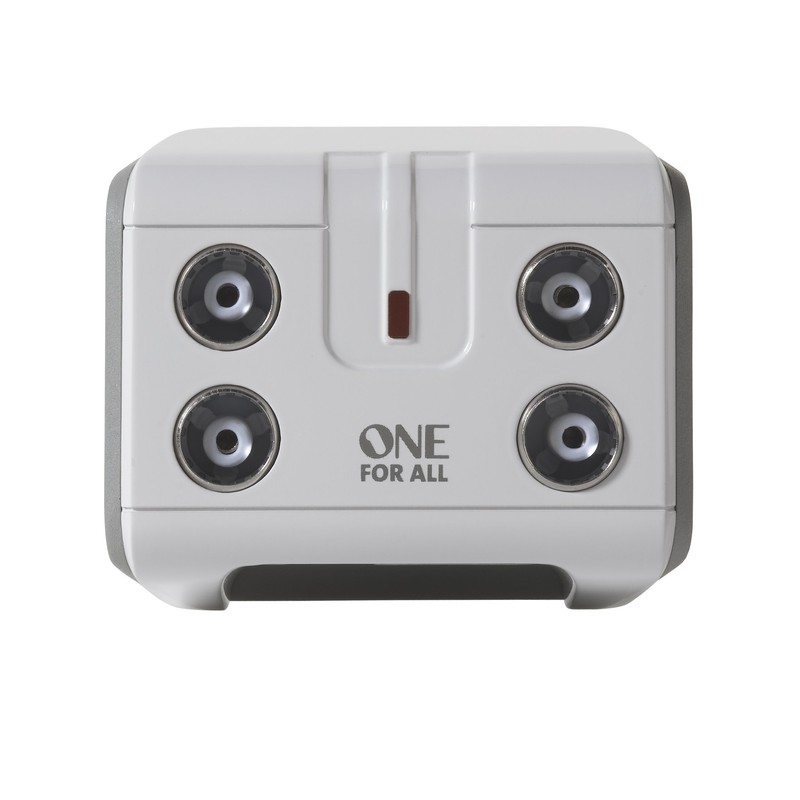 One For All Signal Booster/Splitter for TV - 4 Outputs