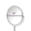 JERDON Two-Sided Tabletop Makeup Vanity Mirror - 10X-1X Magnification &