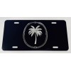 Diamond Etched Products SC Carolina Palm Tree Car Tag Diamond