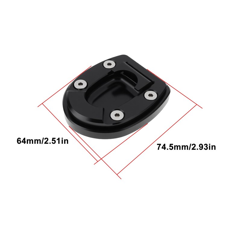Be In Your Mind Motorcycle Stand Extension Pad Side Stand