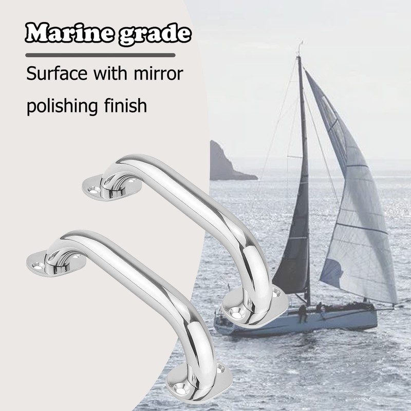 Marine Grab Handle 316 Stainless Steel Boat Handles Grab Polished