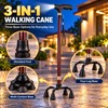 3-in-1 Adjustable Elders Walking Cane for Daily Mobility – Interchangeable
