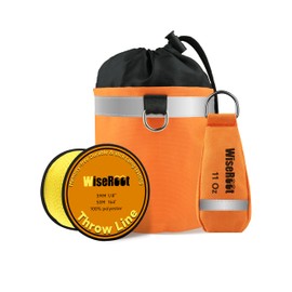 WiseRoot Arborist Throw Line Kit: Ultra Slick Throw Rope & 11/15Oz 900D Throw Weight with Reflective Storage Bag, Arborist Equipment for Tree Work, Climbing, Trimming, High Limb Rigging