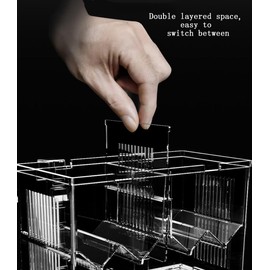 Aquarium Breeder Box, Isolation Hatchery Feeding Boxes for Small Fish Fry Hatchery