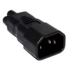 kenable 3 Pin IEC Socket C14 to Cloverleaf Plug C5