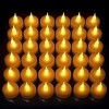 24 Velas Led Ambar Parpadeantes Para Decorar Fiestas Boda Xv