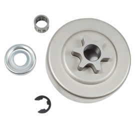 3/8 Inch 6 Tooth Sprocket Clutch Drum with Needle Bearing Accessories for Stihl 017 018 019T MS170 MS180 MS190T MS191 MS210 MS230 MS250 Chainsaw, Replacement for 1123 640 2003 & More Models