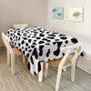Walmsco Tablecloth Black White Dot Print Decor For Dining Room