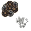 Trimming Shop 8 x Jeans Stud Buttons 17mm Wide Bronze