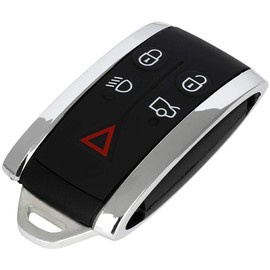 OCPTY 2 PCS Flip Key Entry Remote Control uncut Key Fob(Shell Case) Replacement for 07-15 for Jaguar XF XK8 XKR XK Keyless Entry Remote for Smart Key W/Insert KR55WK45694KK-6255 fits KR55WK49244