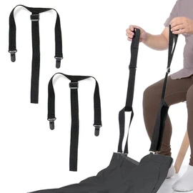 Tovyzalg Adjustable Clip & Pull Dressing Aid for Elderly, Disabled & Pregnant Women – 2PCS Mobility Assist Tool for Pants, Skirts & Underwear (26-41 Inch)