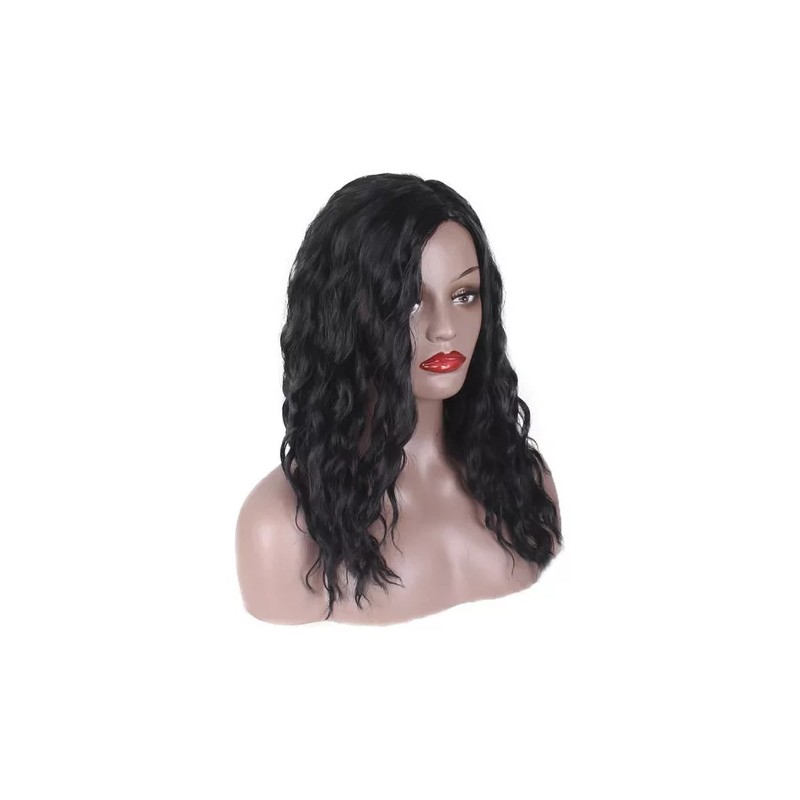 generic Peluca Africana Moda Pelo Largo Diario Pelo Rizado Ondulado