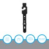 SSWBasics Black Plastic Belt Hangers - Pack of 100