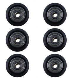 3D Printer V Slot Wheel SQXBK 6PCS Gantry Wheel, POM Polycarbonate Roller, 625zz POM Pulley, Ender 3 Bed Wheels for Creality CR10 Ender 3 pro Artillery Sidewinder