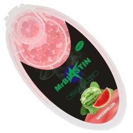 MrBlastin 100 Mint Watermelon Crushballs for Filter Insert, 16 Flavours to Choose From, Menthol, Mint Crush Balls, Flavoured Capsules, Click On Inserts, Beads (Mint Watermelon)