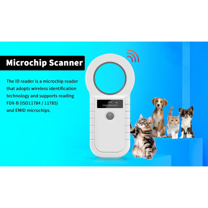 Black Pet Microchip Reader