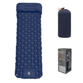 Wind Tour Sleeping Pad Hiking Mattress Pad Ultralight TPU Camping Beach Mat Air Mattress for Backpacking Outdoor Camping (Dark Blue)