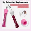 2Pcs Keychain Holder for Lip Gloss Summer Fridays,Lip Balm Holder