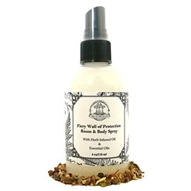 Fiery Wall of Protection Spray 4 oz | Spiritutal Protection, Negative Energy, Curses, Hexes, Jinxes Rituals | Hoodoo Voodoo Wicca Pagan