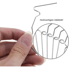 Voarge Pack of 50 Greenhouse Clips, Hollow Panel Fastening Greenhouse Accessories, Greenhouse Accessories, Rustproof Hollow Panel Attachment