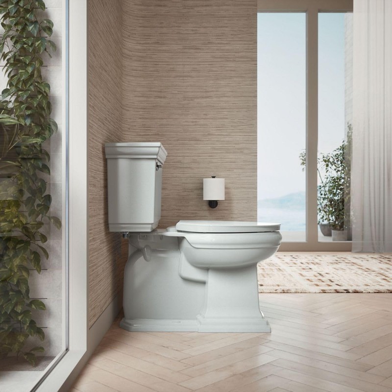 KOHLER K-26801-95 Impro ReadyLatch Quiet Close Elongated Toilet Seat, Grip-Tight