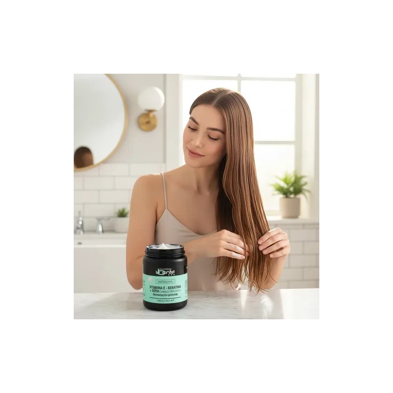 Kit Soya Shampoo,vitamina E Keratina + Seda Cristal Labonte