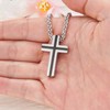 Dletay Urn Necklace for Ashes Cross Cremation Jewelry for Ashes