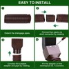 2 Pack Rain Gutter Downspout Extensions, Upgraded Flexible Drain Downspout