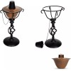 BIRDROCK HOME 2 Pack Outdoor Wide Conical Flame Torches