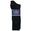 Chaps Men's Solid Crew Socks with Embroidered Logo (3 Pack),