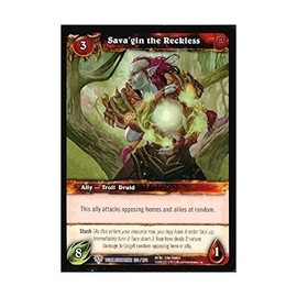 World of Warcraft TCG Sava'gin the Reckless "Worldbreaker" Single Card #190